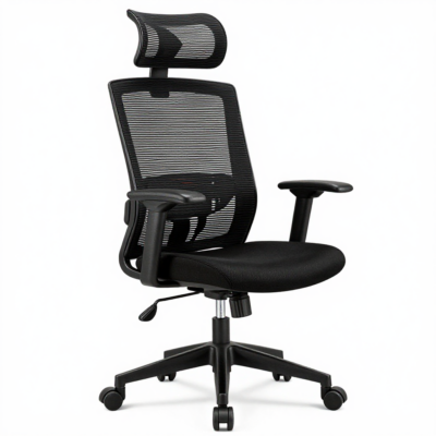 Songmics Bureaustoel Ergonomisch Zwart